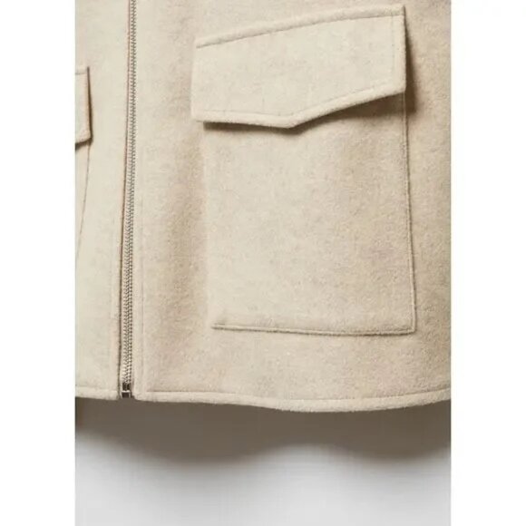 Mango Jacket With Zip Pockets - Beige - Picture 5 of 8